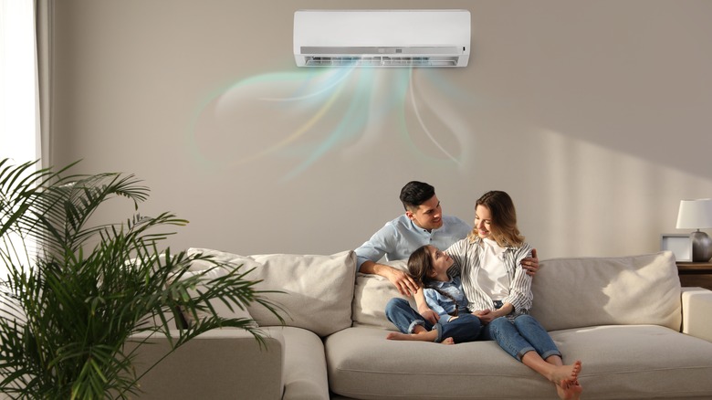 family enjoying their AC 