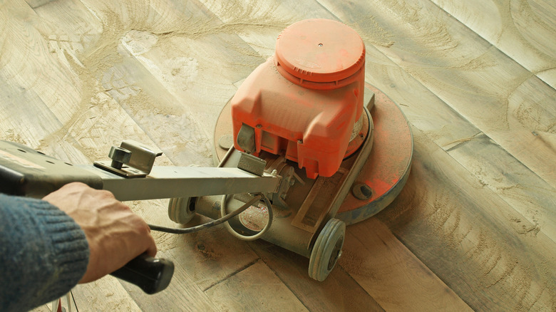 Sanding hardwood floors