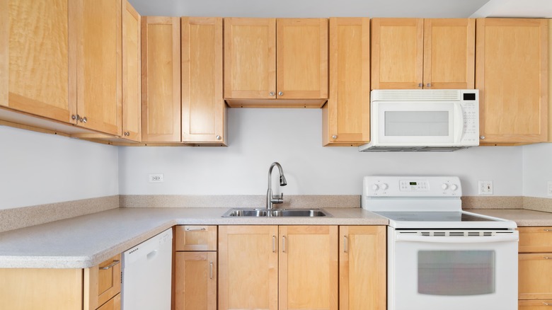 kitchen with laminate countertops