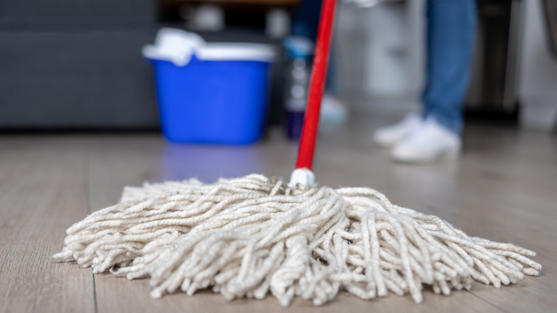 Mopping hard floor