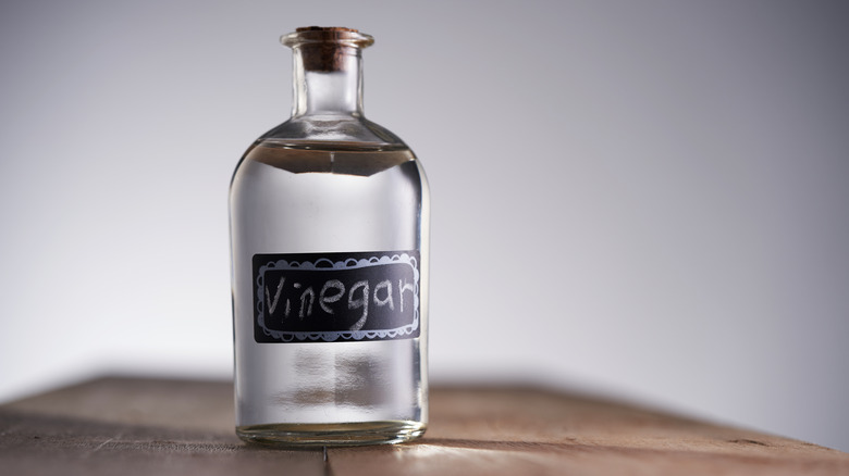 bottle of vinegar