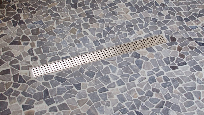 stone shower floor