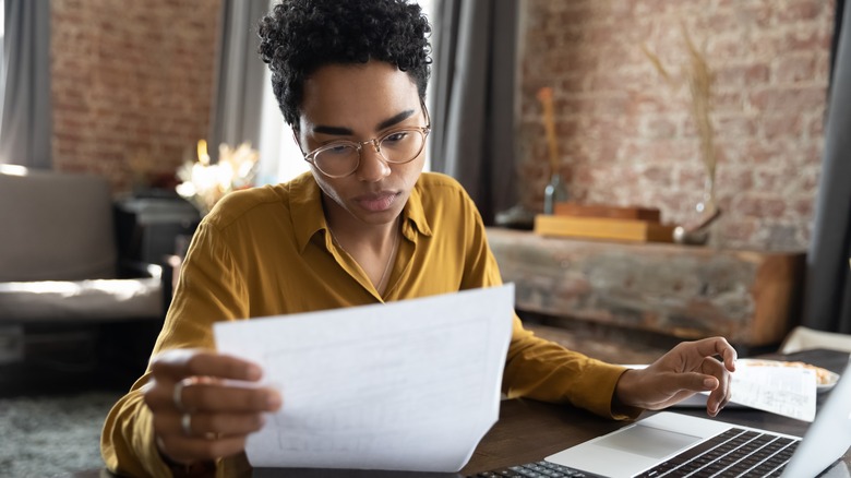 Person working from home