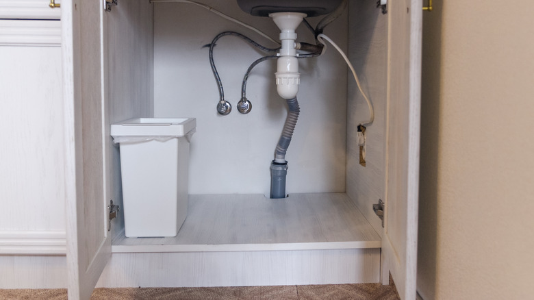 Under bathroom sink cabinet