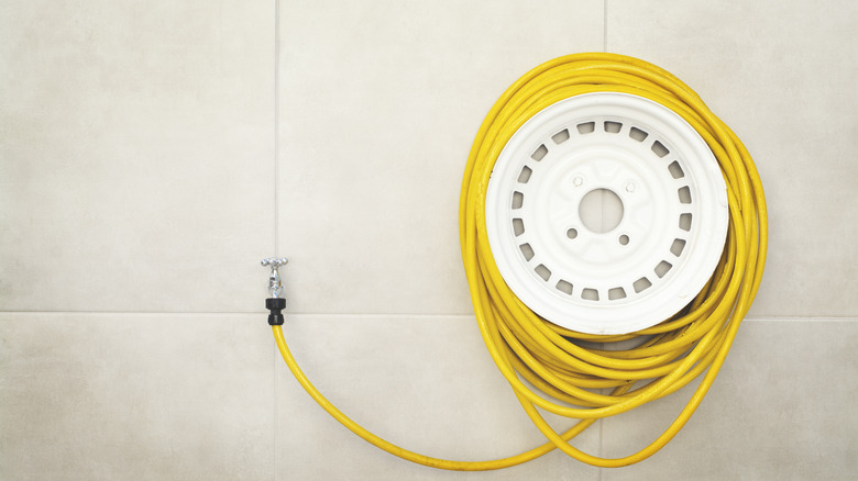 yellow garden hose