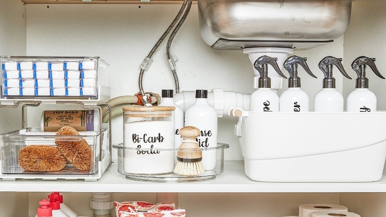 Under the sink storage