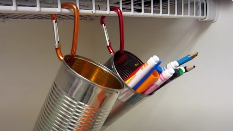 hanging organizers with carabiners