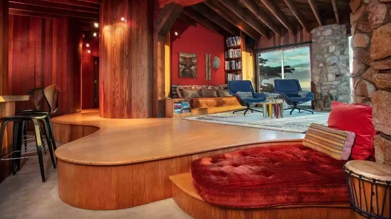 Living room in beach house