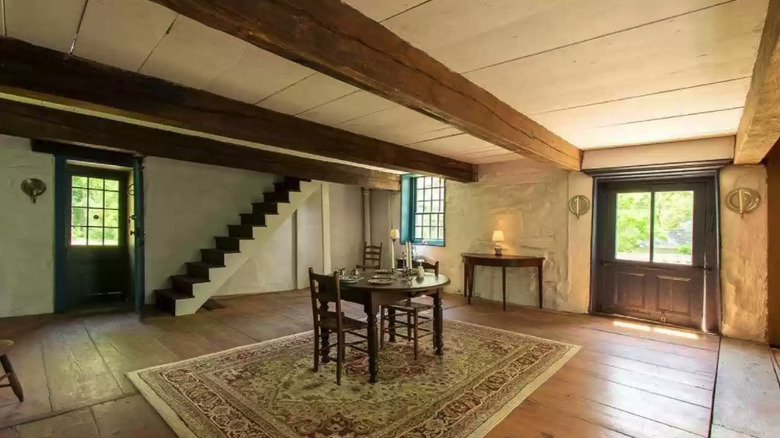 Stone cottage interior