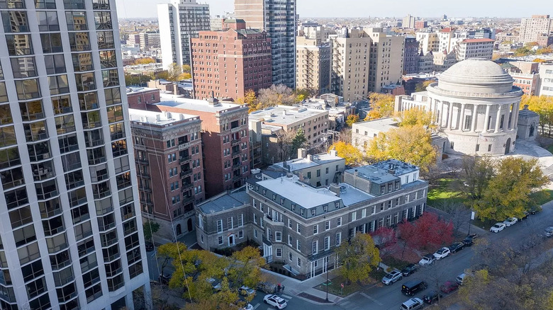 aerial view of house