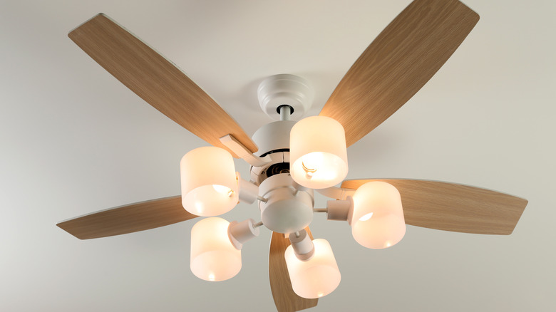 installed ceiling fan