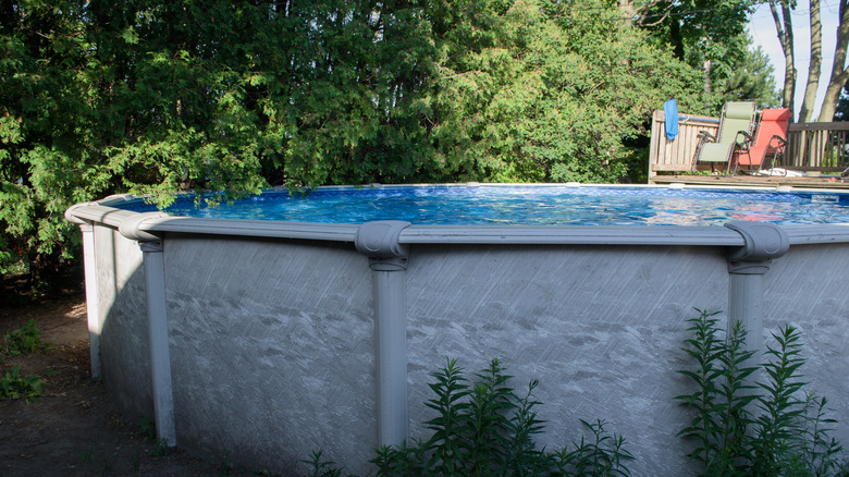 pool in yard