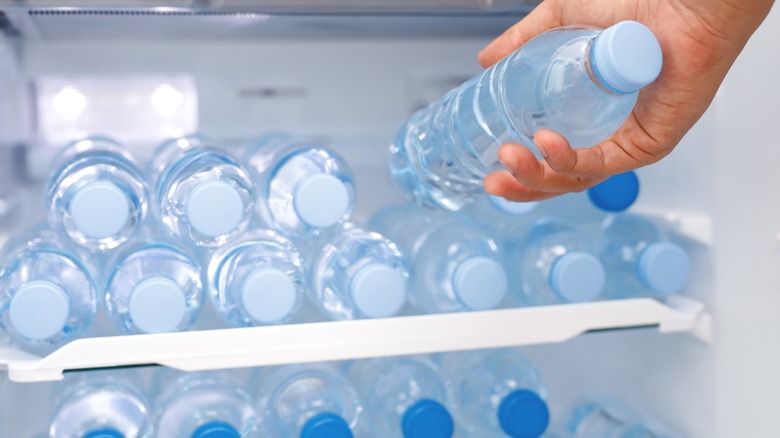 stocking fridge with water