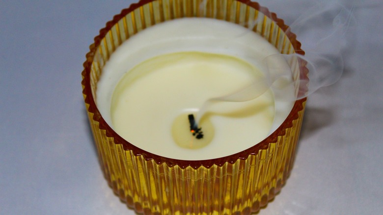 candle that's almost empty