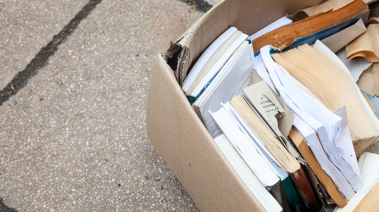 Books in the trash