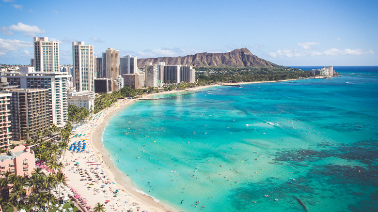 Diamond head hawaii beach