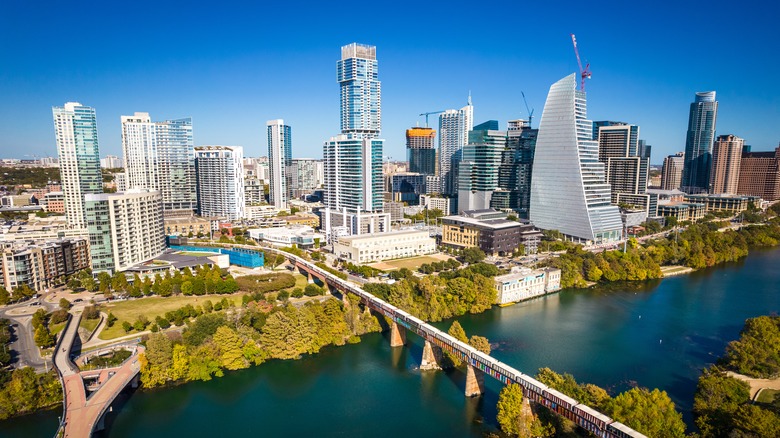 Austin, Texas skyline with buildings