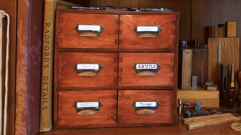 mini apothecary storage chest