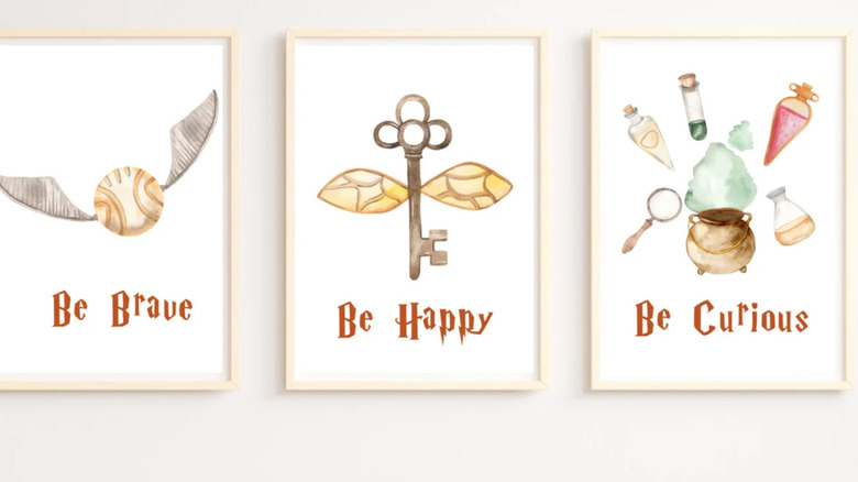 Harry Potter snitch and key posters