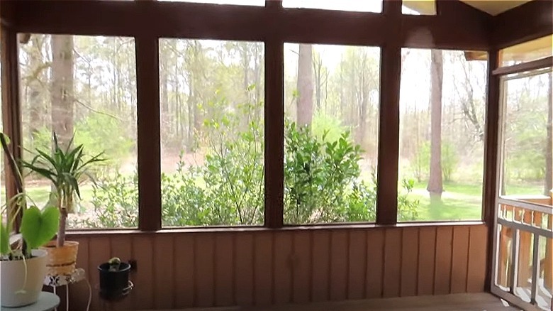 empty bare sunroom