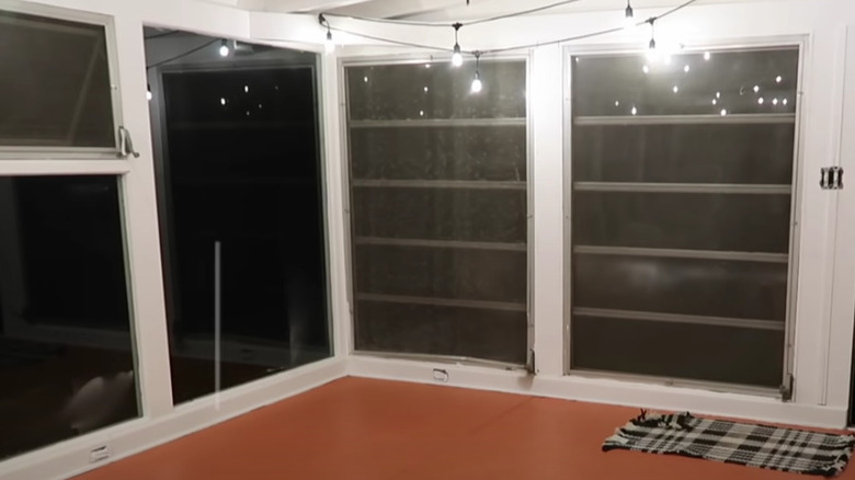 empty bare sunroom