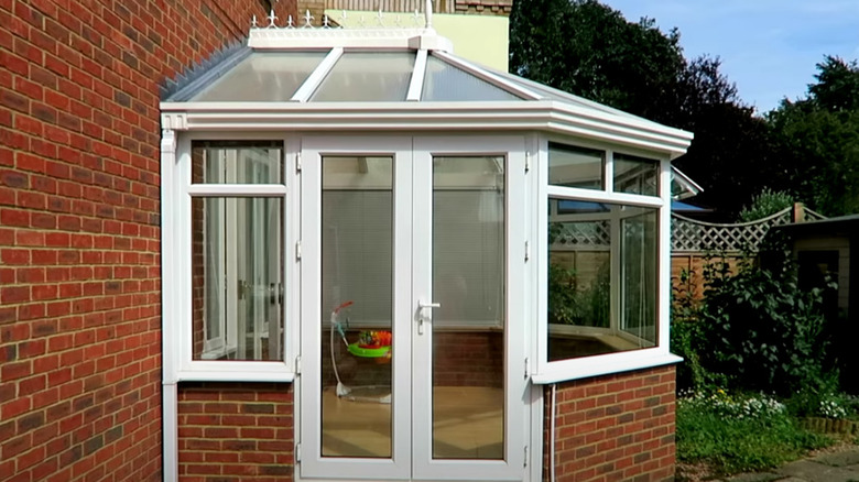 exterior, plain empty sunroom