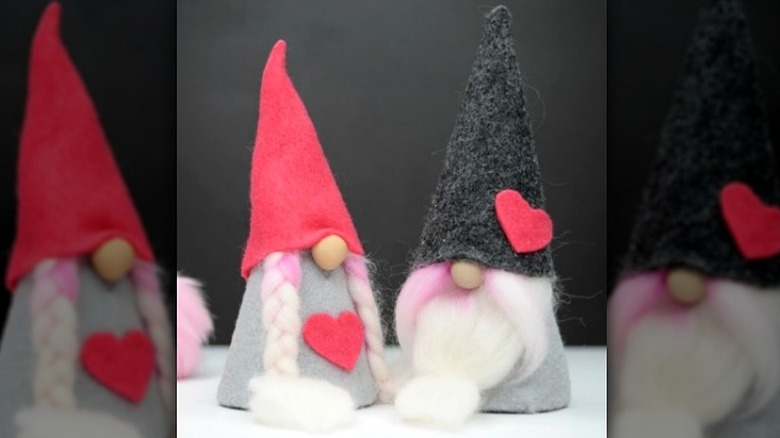 Valentine's Day inspired gnome couple