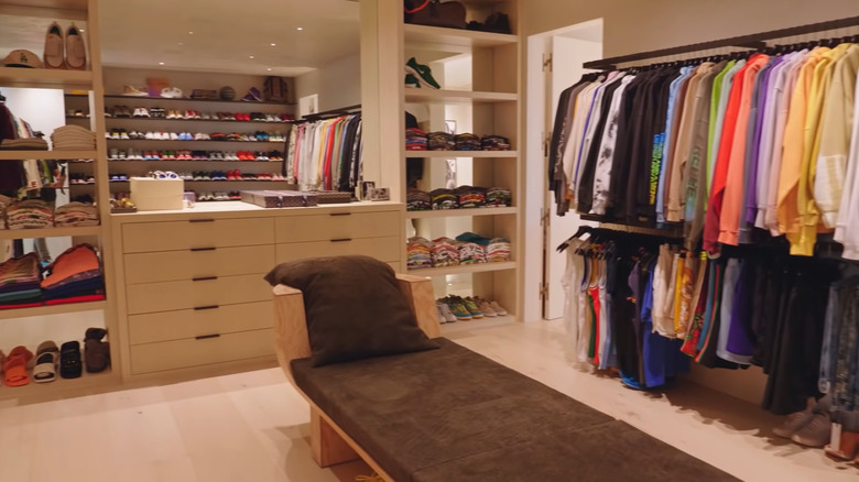 Adam Levine's walk in closet