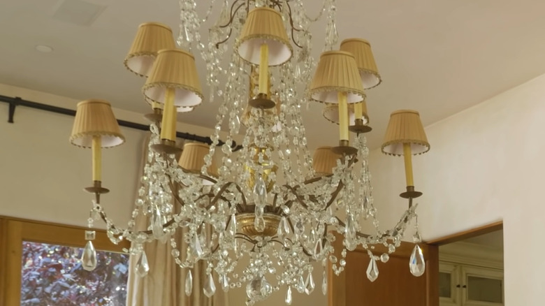 crystal chandelier with shades