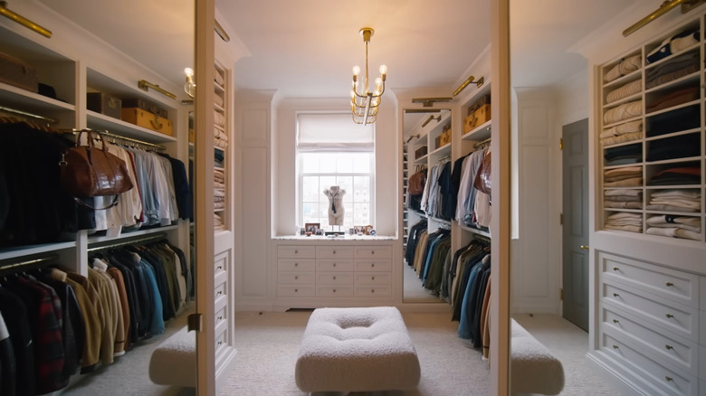 Berkus and Brent's closet