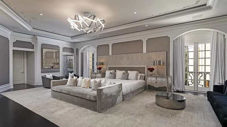 bedroom of LA mansion
