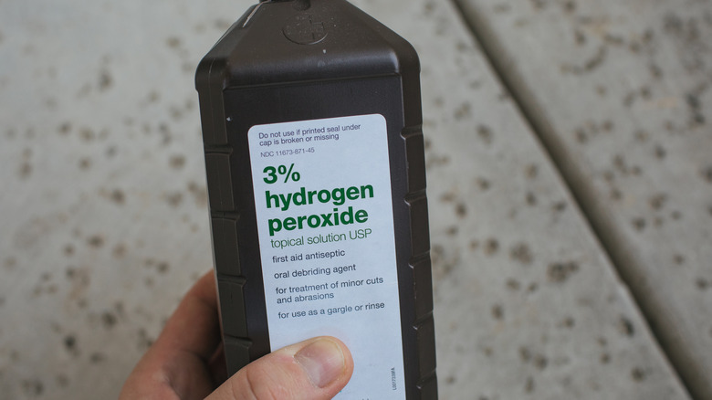 Bottle of hydrogen peroxide