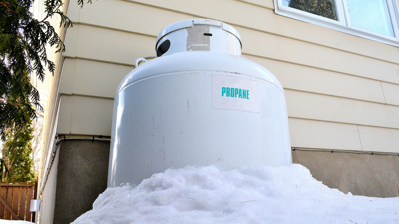 propane bottle in freezing weather