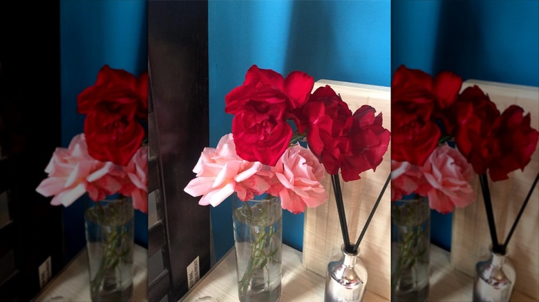 roses in bedroom