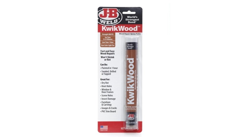 A J-B Weld KwikWood stick