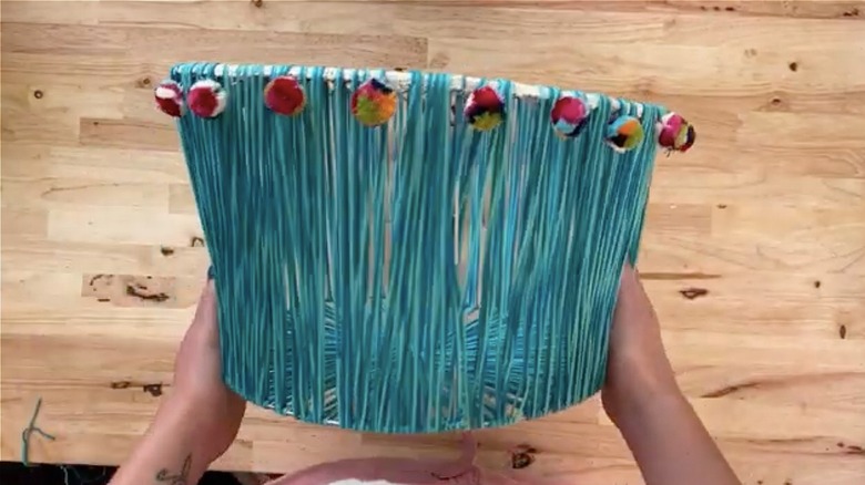 homemade woven basket