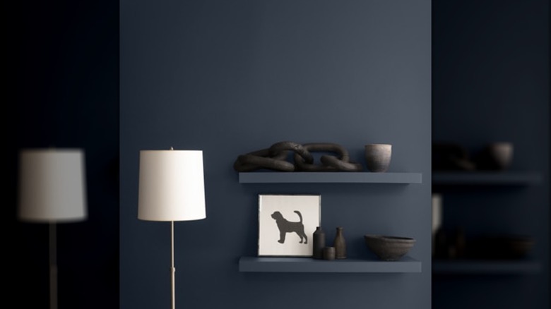 Navy paint color living room