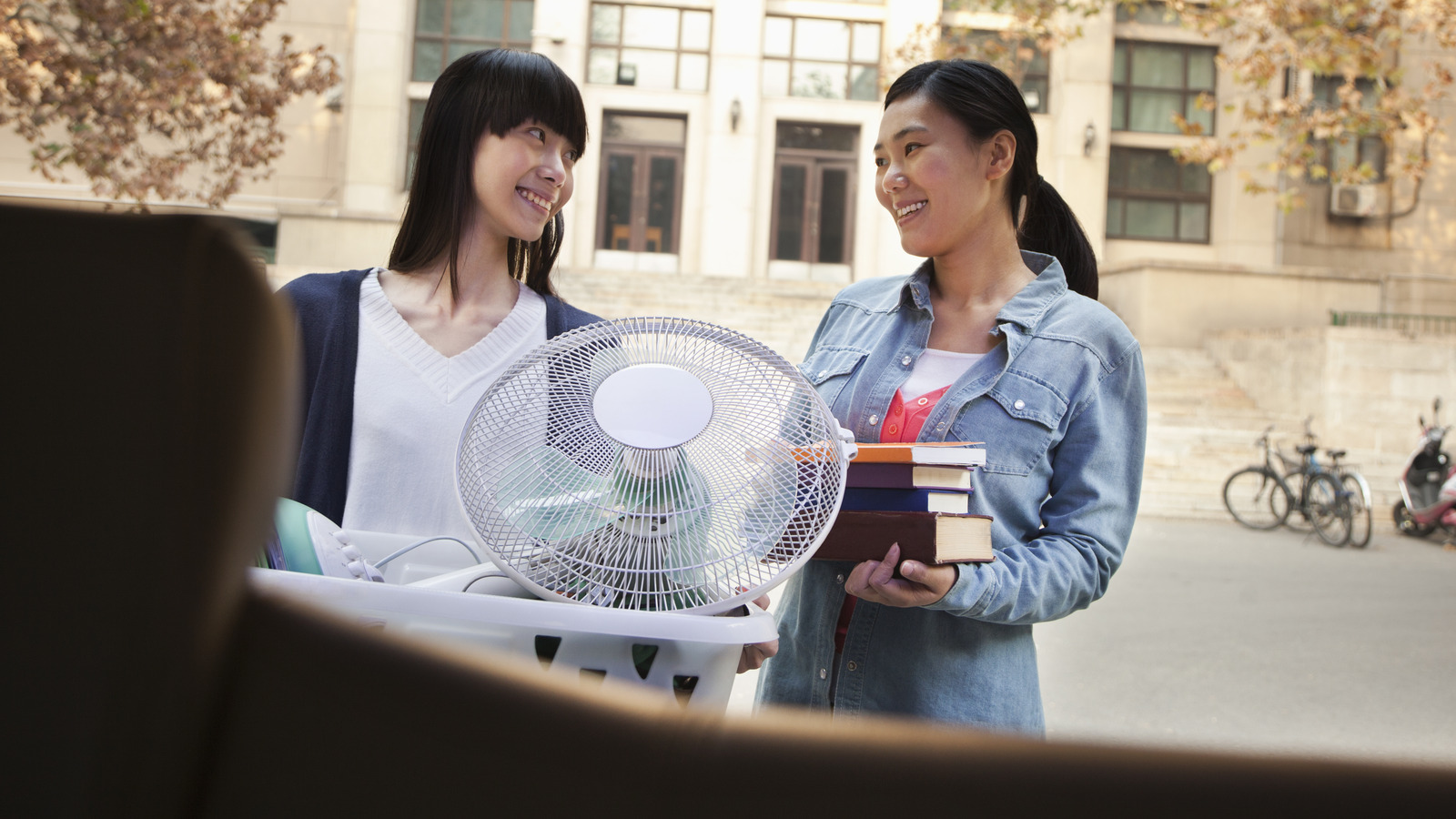 Dorm room cooling store fan