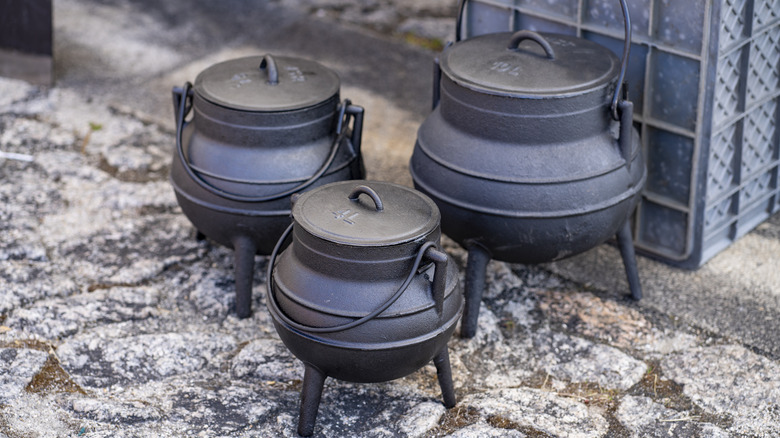 cast iron cauldrons