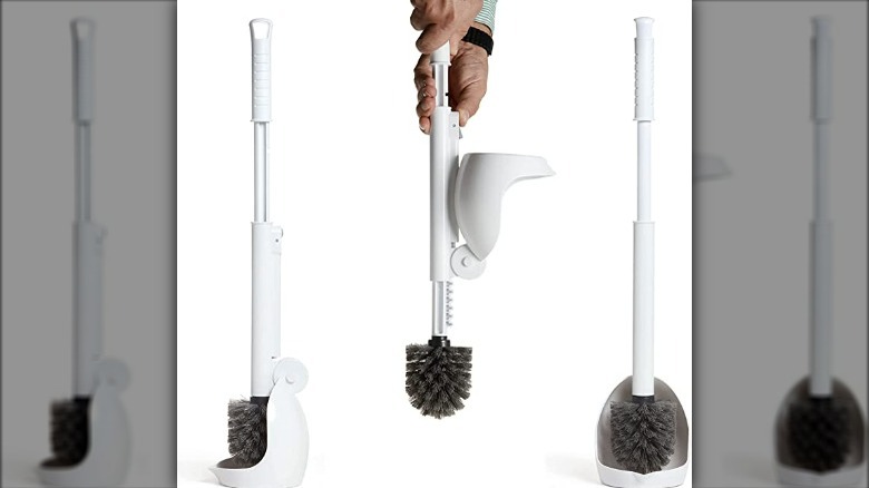 Toilet brush with cover