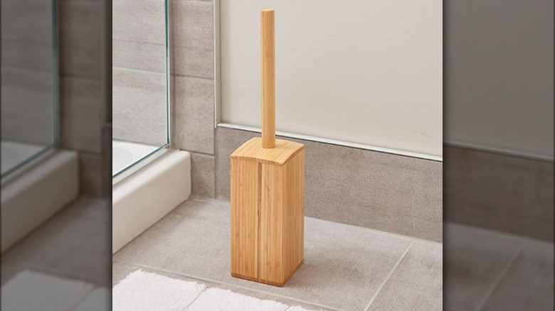 Bamboo toilet brush