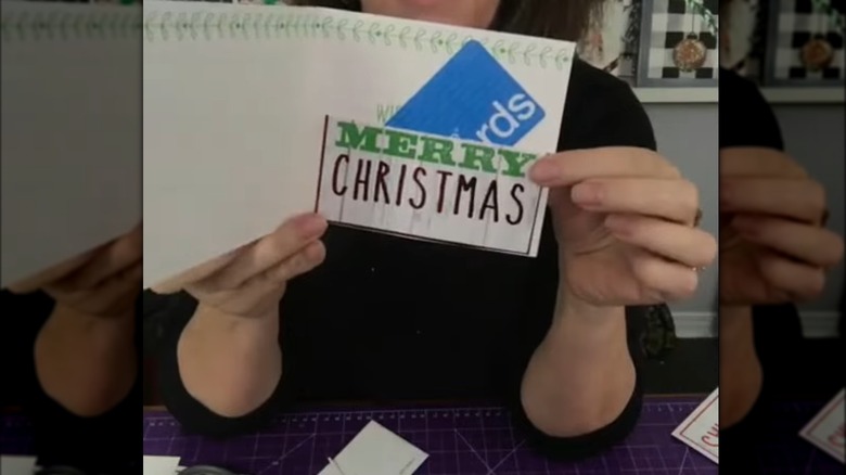 A gift card in a greeting card envelope