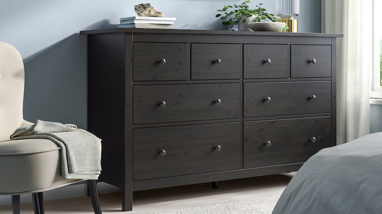 HEMNES dresser from IKEA in black-brown