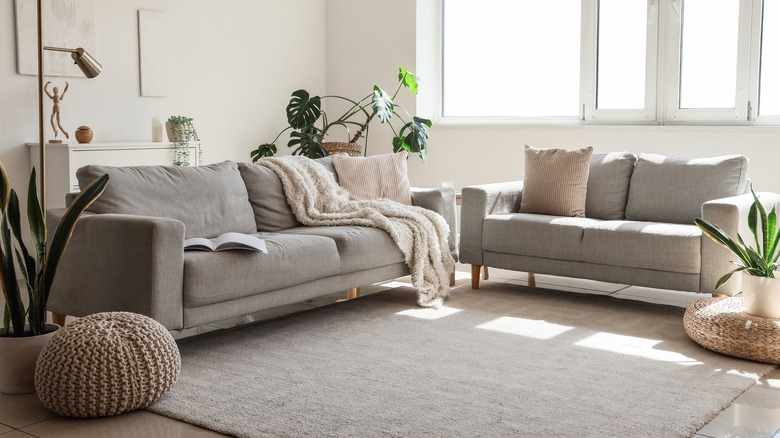 Neutrals in living room