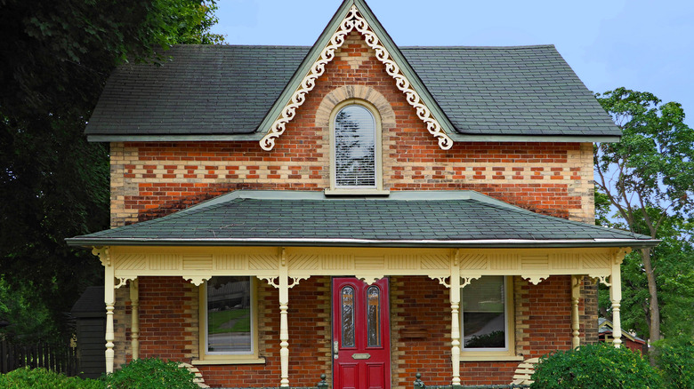 Exterior of Gothic Revival house