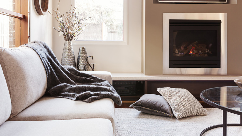 cream decor in living room