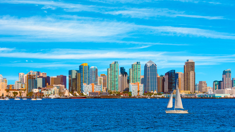 Sailboat near San Diego