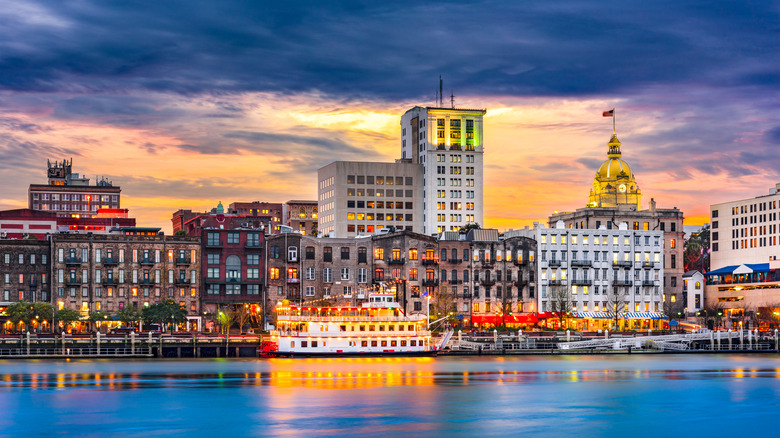 Savannah at dusk