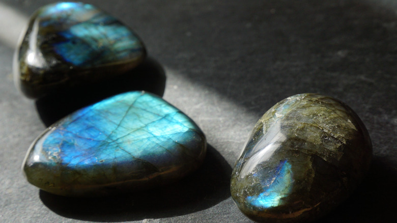 labradorite pebbles 