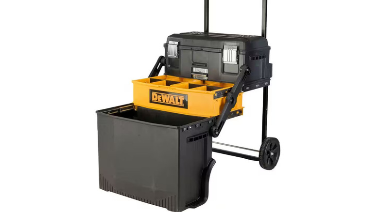 DeWalt Cantilever Tool Box Mobile Work Center against white background